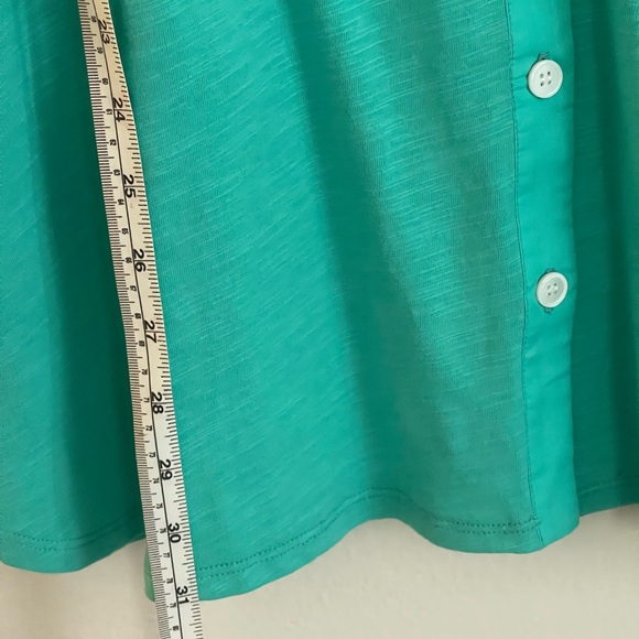 - Soft Surroundings cotton comfy light weight tunic button down top NWT. - Picture 11 of 11